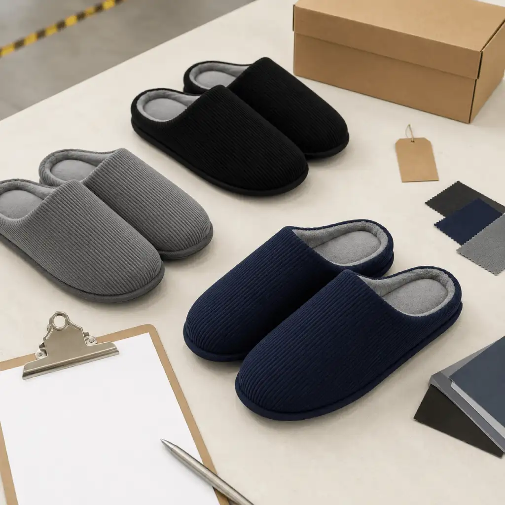 Men’s Corduroy Slippers Bulk Order Review – UT-MS1001