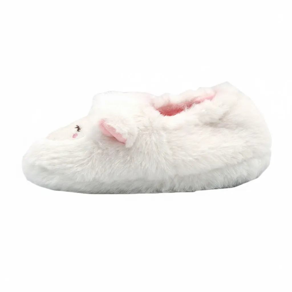 90 Degree Side View – 3D Lamb Children’s Animal Slippers 90 degree side view of 3D lamb children’s animal slippers