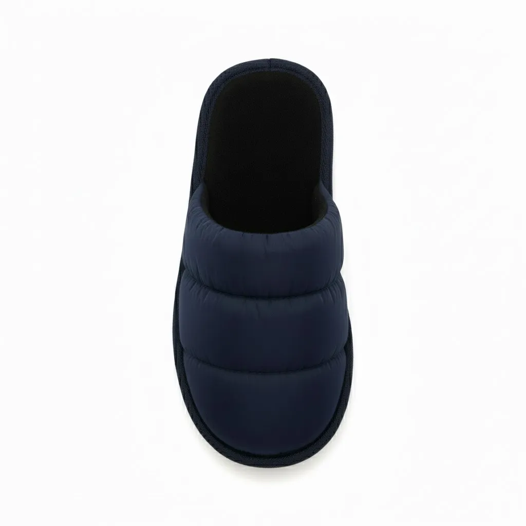 Boys Stylish Indoor Slippers – Front View Boys stylish indoor slippers with modern design for wholesale buyers