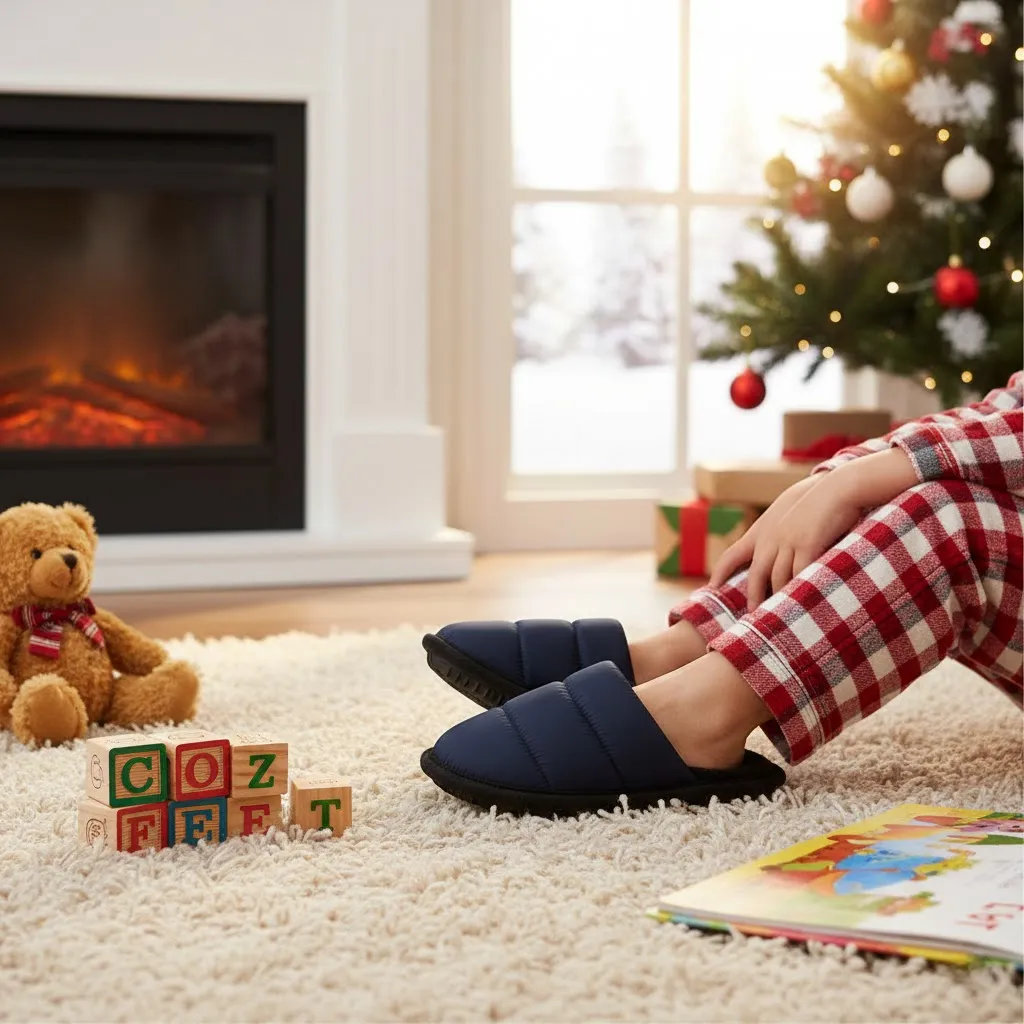 Boys stylish indoor slippers suitable for indoor home environments