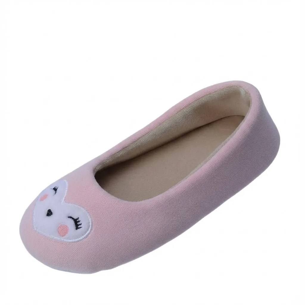 Cute Heart-Faced Girls Indoor Slippers – Inner Lining Soft inner lining of cute heart-faced girls indoor slippers for comfort