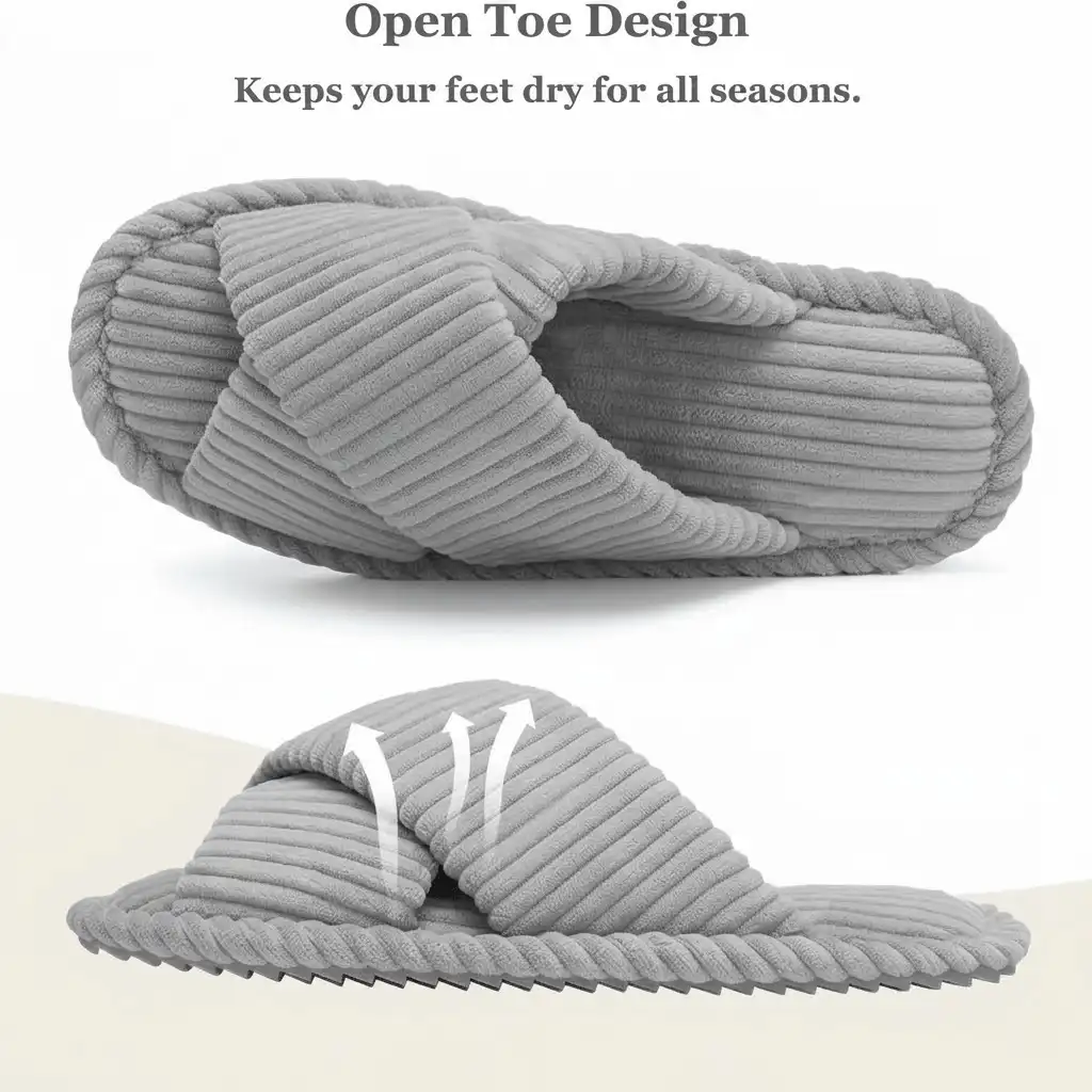 close-up of soft short plush fabric texture soft short plush slippers