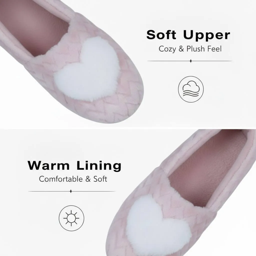 textured plush surface pink flats Textured Plush Ballerina Slippers