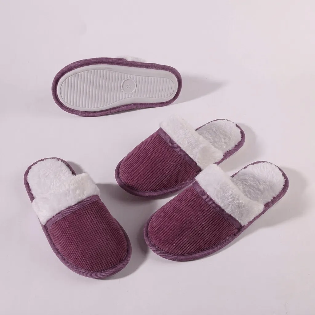 Premium wholesale corduroy house shoes featuring engineered tri-layer lamination and secure TPR sole bonding.